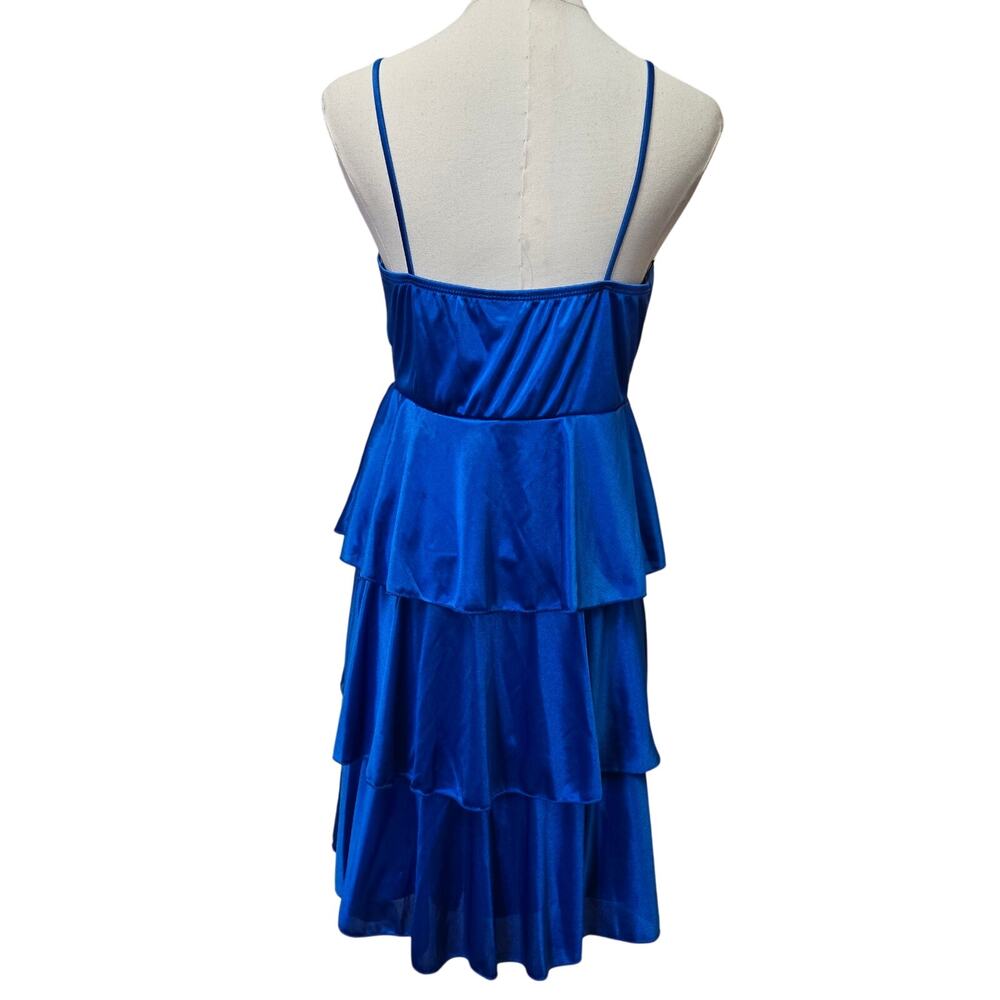 Taboo Vintage 90s Y2K Fairy Rhinestone Babydoll Tiered Going Out Mini Dress L - Picture 4 of 11